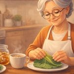 Babica, zelje, čebula