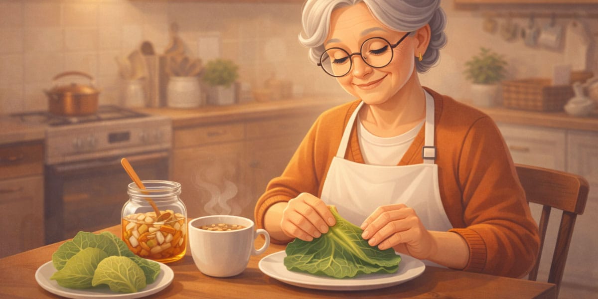 Babica, zelje, čebula