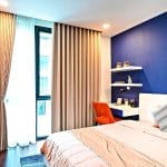 Spalnica v modri barvi